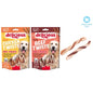 WORLD OF PETS DOG TREATS MEATY TWIST 2 ASSORTED FLAVOURS PACK OF 10 65G