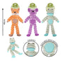 SMART CHOICE PLUSH DOG TOY LONG ANIMAL WITH SQUEAKER 3 ASSORTED