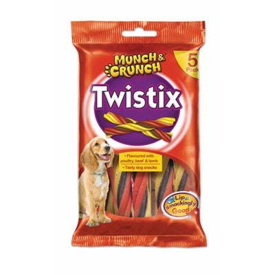 MUNCH &CRUNCH DOG TREATS TWISTIX PACK OF 5