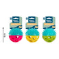 SMART CHOICE DOG TOY RUBBER HALF & HALF BALL 3 ASSORTED COLOURS