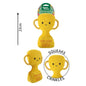 SMART CHOICE DOG TOY WORLD CUP TROPHY WITH SQUEAKER