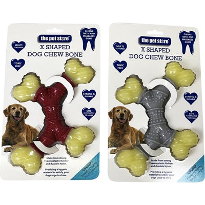 PET STORE DOG CHEW BONE X SHAPED