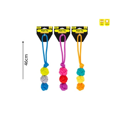 SMART CHOICE TRIPLE KNOT BALL ROPE DOG TOY