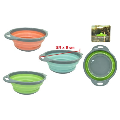 COLLAPSIBLE DOG BOWL 24CM