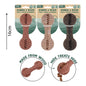 SMART CHOICE DOG TOY WOOD & RUBBER DUMBBELL 3 ASSORTED COLOURS