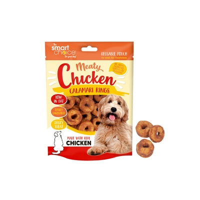 SMART CHOICE CALAMARI RINGS DOG TREAT 26 PACK 130G