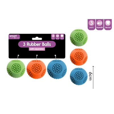 SMART CHOICE DOG TOY BALL SQUEAKER