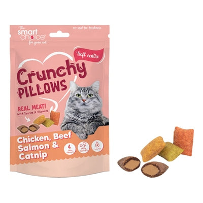 SMART CHOICE CAT TREATS CRUNCHY MIXED PILLOWS 100G