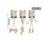 COFFEE WOOD & ROPE DOG TOY 3 ASST