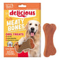 WORLD OF PETS DOG TREATS MEATY BONE SHAPED PACK OF 4 80G
