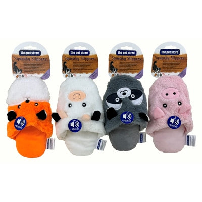 PET STORE SQUEAKY SLIPPERS
