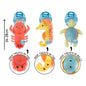 SMART CHOICE PLUSH DOG TOY TREAT HIDING SEA ANIMALS WITH SQUEAKER 3 ASSORTED