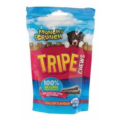 MUNCH & CRUNCH DOG TREAT TRIPE CHEWS 200G