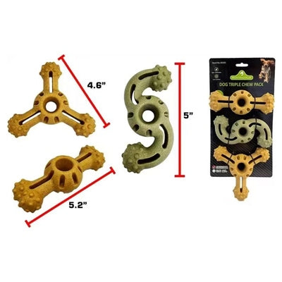 DOG TRIPLE CHEW TOY PACK